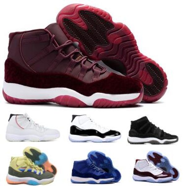 

concord 11 11s basketball shoes sneakers bred space jam platinum tint playoffs gamma blue 2020 new arrival men women sports trainers shoes