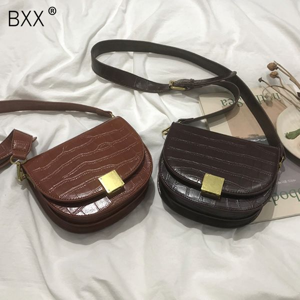 

bxx] stone pattern pu leather crossbody bags for women 2020 spring shoulder messenger bag female handbags purses hk769