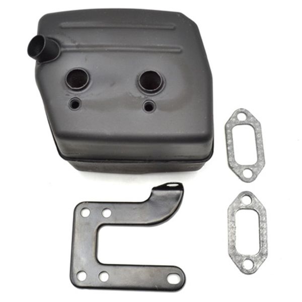 

chainsaw exhaust muffler with support gasket plate for 61 66 162 266 268 272 chainsaws 503476901 503406402