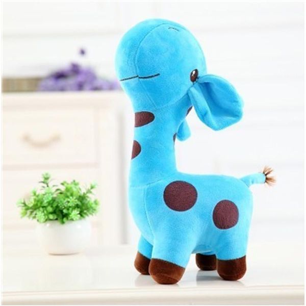 

new 18 x 7 cm cute plush giraffe soft toys animal dear doll baby kids children birthday gift 10pcs ing