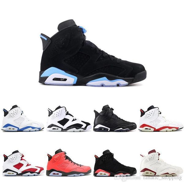 

6 mens basketball shoes 6s hare carmine white infrared black cat sports blue olympic oreo angry bull maroon sports sneakers