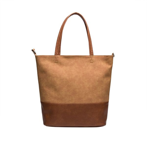 

large capacity women casual shopping bags tote vintage simple leather handbags female travel bucket shoulder bag
