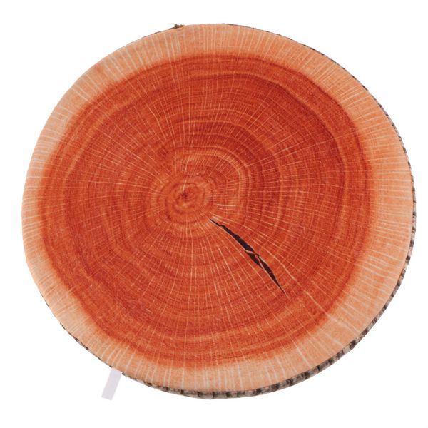 

creative 3d cute memory foam pillow stump coussin round chair seat cushion kid bedroom sofa bed throw pillow