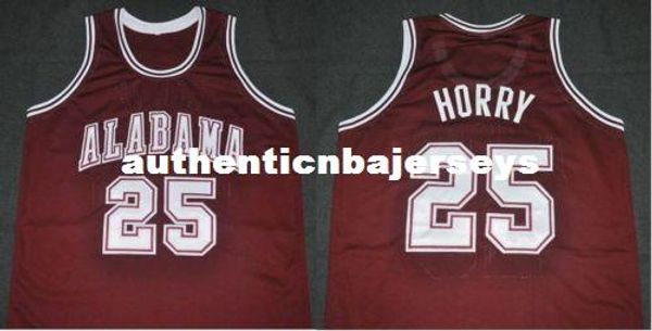 

custom #25 robert horry alabama crimson tide college basketball jersey embroidery stitched custom any number and name, Black;blue