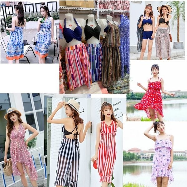 

aj7bn women's quick-drying spring swimming breathable three-piece women's swimsuit quick-drying spring swimming breathable three-p, White;black