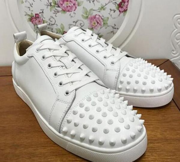 

mens designer shoes designer sneakers low cut spikes flats shoes red bottom for men and women leather sneakers party designer shoes lts