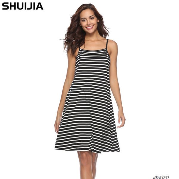 

womens designer striped suspender dress casual skirtat75h, Black;gray