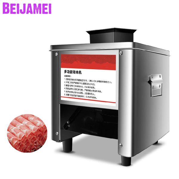 

beijamei factory meat slicer slicing machine electric meat cutter grinder commercial meat cutting machine 220v 850w