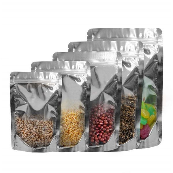 

Stand Up Aluminium Foil Zipper Bag Plastic Resealable Packaging Pouch for Food Coffee Storage Package Bags