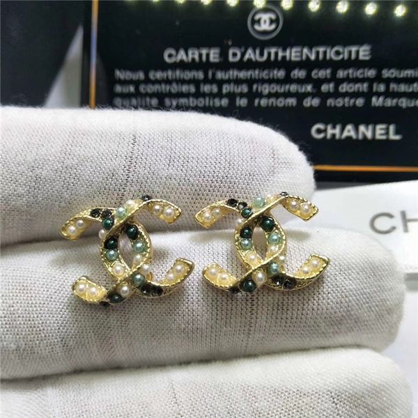 

2019 new luxury de igner tud women earring letter ear tud earring gold ilver jewelry acce orie gift for girl hipping, Golden;silver