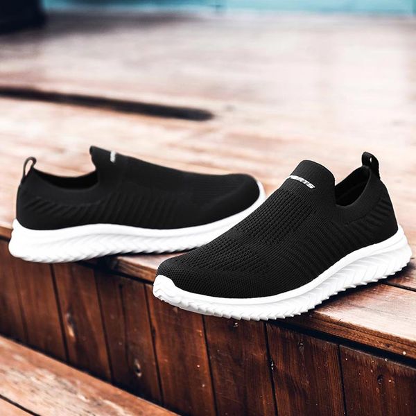 

large size knitting laceless women's shoes 2020 women's spring sports shoes sport men running women sneakers socks a-424