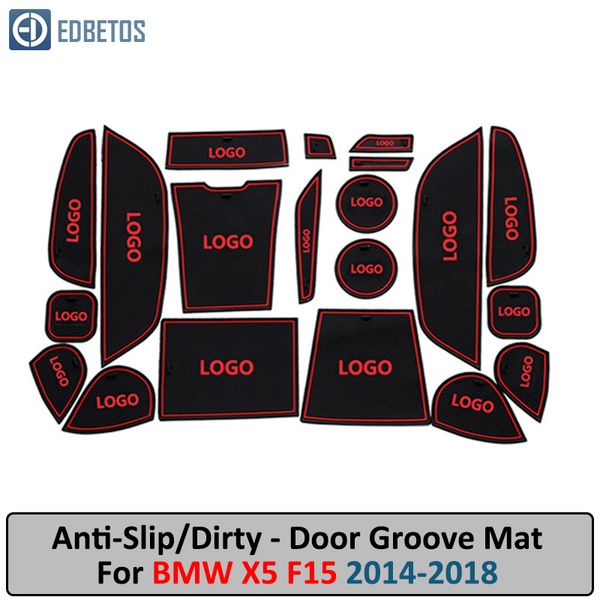 

anti-dirty pad for x5 f15 2014-2018 x6 f16 2015-2019 door groove gate slot anti-slip mat