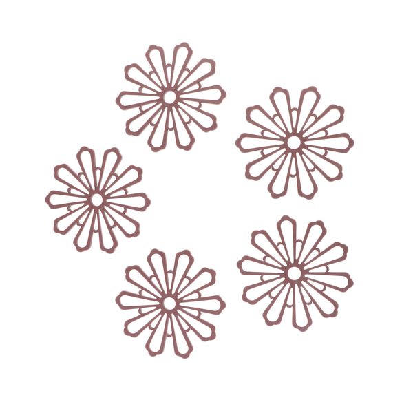 

5 pieces insulated flexible durable non slip coasters drink coasters mats