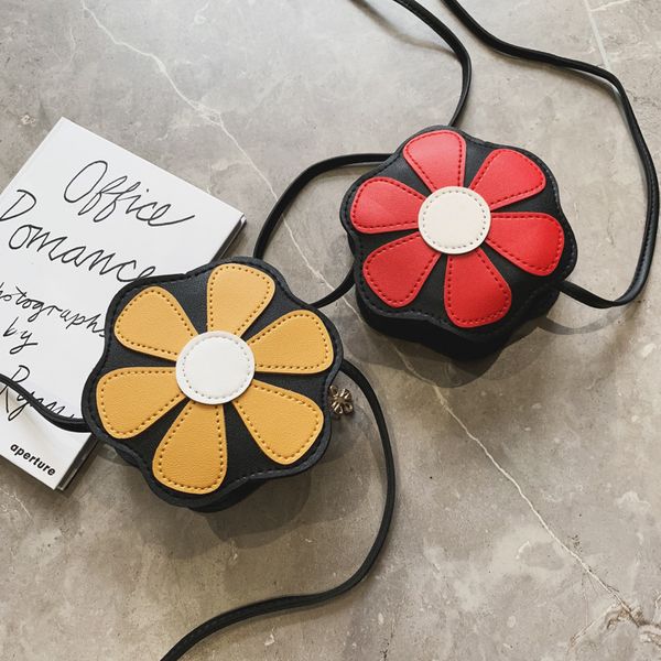 

new girls baby purse children baby flower shoulder bag fashion cute girl messenger bag, White