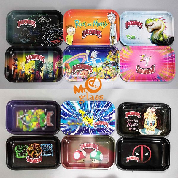 

Прокатный лоток мультфильм мягкими поддоны металлические поддон металлический лоток большого размера для курения аксессуары DAB инструменты стеклянный бонг