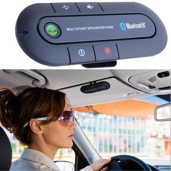 

wireless bluetooth handsmultipoint speakerphone speaker car kit visor au