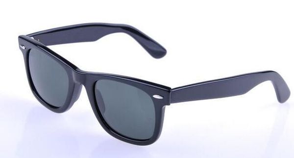 

fashion designer sunglasses for women fashion men polarized glass lens with leather classical sunglasses box 50/54mm, White;black