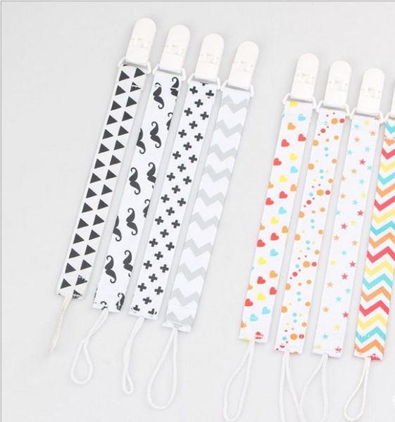 

dhl 500pcs baby pacifier clips chain bottles feeding dummy holder nibbler attache mam pacifier feeder leash nipple strap loop