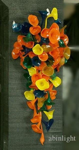 

china factory-outlet hand blown glass wall lamps decorative led mouth borosilicate glass l decor style wall sconce