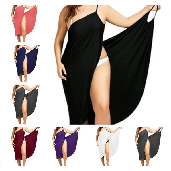 

летние женщины скользят платья твердые цвета без рукавов пляж макси платья sexy lady v-образным вырезом элегантное backless длинные платья п, Black;gray