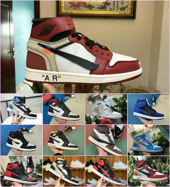 

2019 high og 1 nrg high white basketball shoes powder blue 10x chicago bred 1s men trainers shoes white black red royal fragment unc sneaker