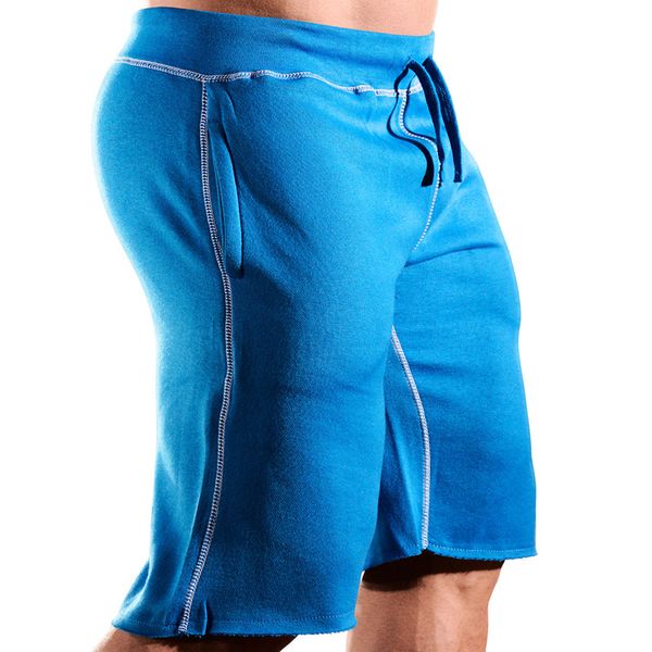 

pure colour trimmings running sports training simple cotton shorts new men casual shorts fashion summer shorts, White;black