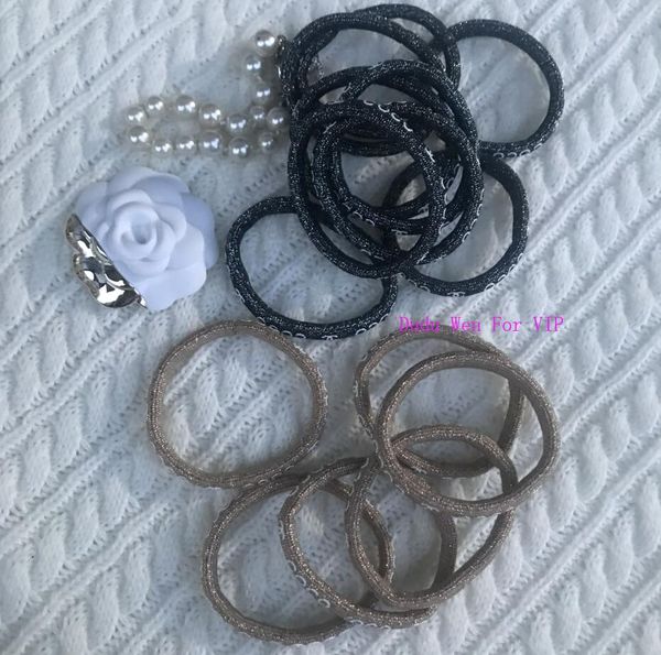 

new arrival fashion symbol classic hair ties c printed luxury hair rope suit for bracelets elastic hair band vip gift