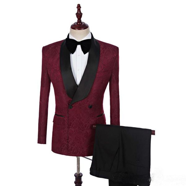 

100% real image mens suits two pieces black shawl lapel groom tuxedos custom made wedding suits (jacket+pants), Black;gray