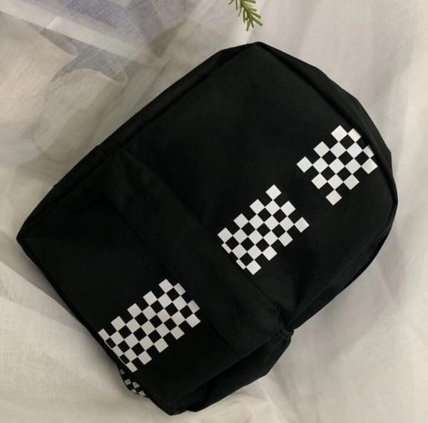 

designer women travel backpack luxury student school bags fashion plaid letter style large capacity backpacks
