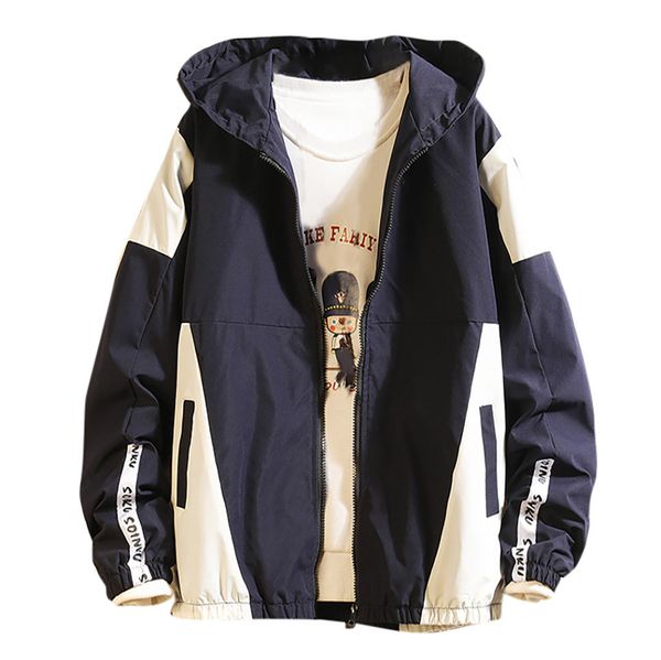 

2019 men jacket streetwear new fashion autumn casual color thin zipper coat chaqueta hombre casaco masculino, Black;brown