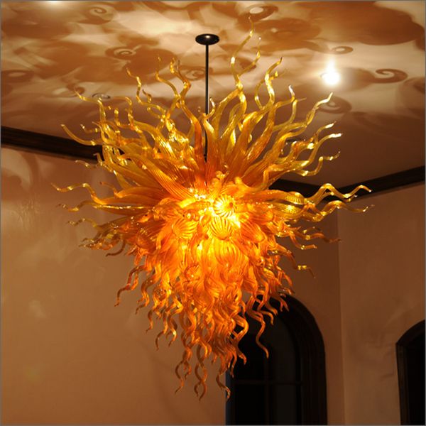 

crystal chandelier lighting flush mount new house decoration chihuly style modern blown customized color glass chandelier made in china