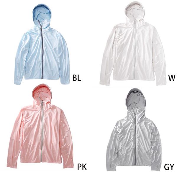 

women summer ice silk upf50+ sunscreen long sleeve hooded uv protection jacket solid color ultra-thin full zip coat, Tan;black