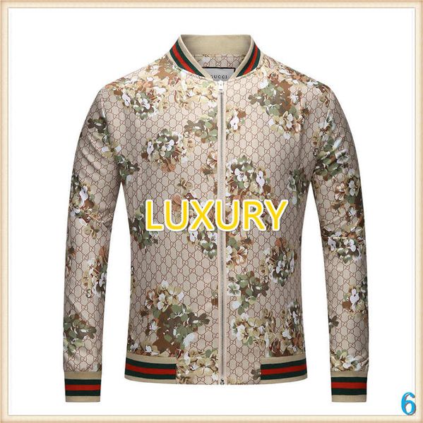 

luxury men's jacket designer men's brand jacket coat for man with floral patterns spring antumn jackets clothing 6, Black;brown