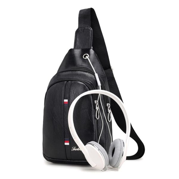 

men's chest bag shoulder messenger bag waterproof wearable multifunctional