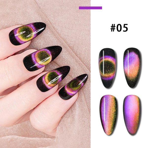 

nail gel unigel 2021 polish cat's eye, Red;pink