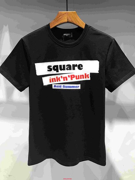 

mens brand t shirts d2 classic 7 shirt couple fashion mens crew neck pullover large size loose bottoming shirt designer mens sportswear, White;black