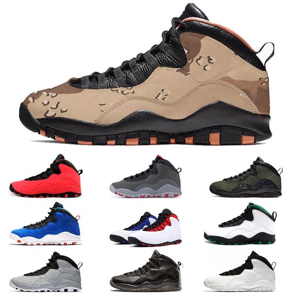 

air jordan 10 desert camo men designer 10s basketball shoes gs fusion red tinker westbrook class vo black cement sneakers us 7-13