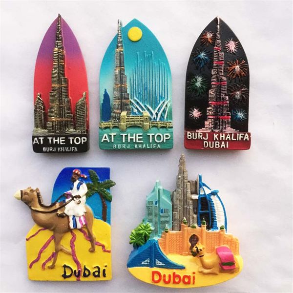 

lychee creative 3d dubai fridge magnets landmarks refrigerator magnetic sticker home decoration travel souvenirs