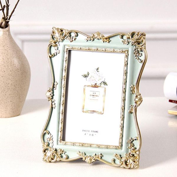 

1*p frame vintage home carved 6 inch picture p frame resin crafts wedding gift decor