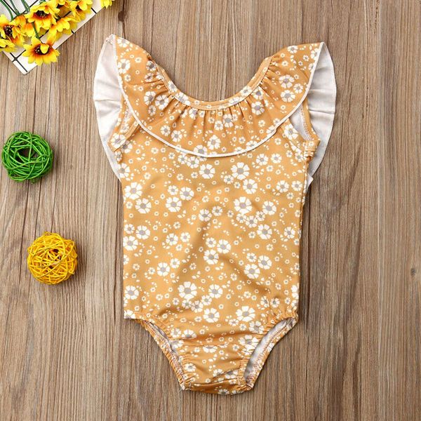 

fashion kid baby girls floral bikini swimwear swimsuit bathing suit beachwear, White