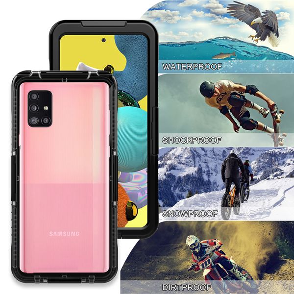 

transparent clear waterproof shockproof snowproof diving case for samsung a10 a20 a30 a40 a50 a60 a70 a01 a31 a41 a51 a71 5g