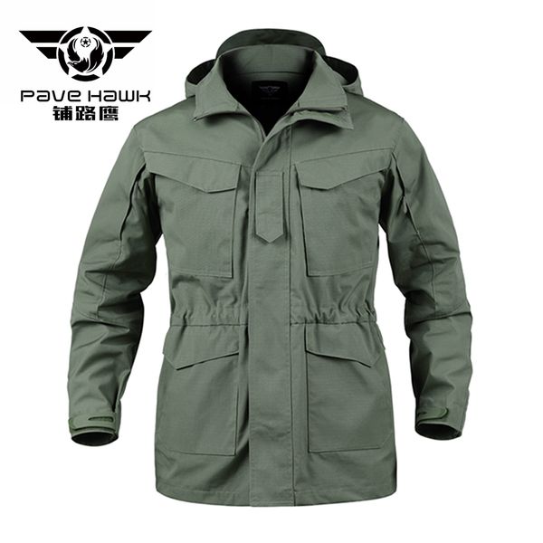 

m65 tactical trench men coat army waterproof trench coat hoodie casaco masculino windbreaker outwear spring clothing, Tan;black