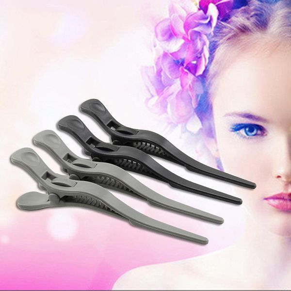 

10pcs/set long hair clips with teeth hairdressing salon hairpins clamps headwear barrette hair care styling tools black un624