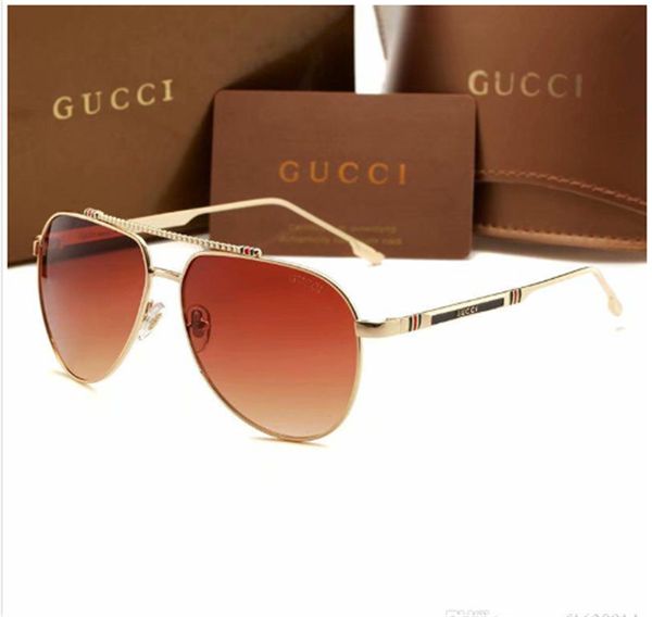 

2019 new sunglasses for mens and women sunglasses sun glass pilot frame coating mirror lens, White;black