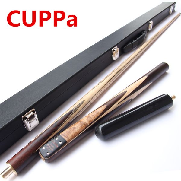 

cuppa 3/4 snooker cues stick pool cue maple shafts billiard stick 9.8mm/11.5mm tip with snooker cue case set