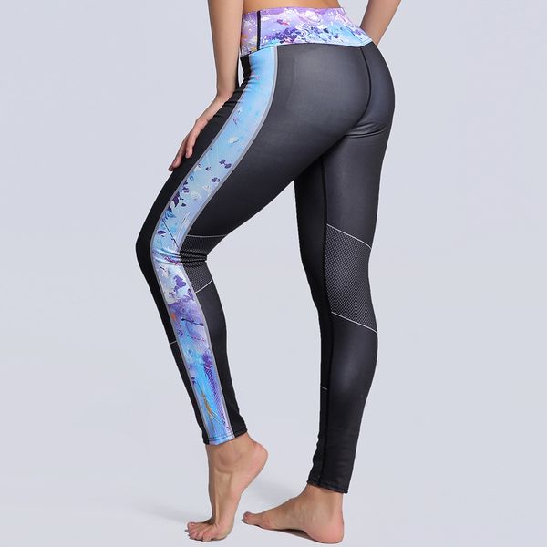 

girl pant van gogh art painting the starry night prints elastic slim fitness workout women leggings plus size, Black