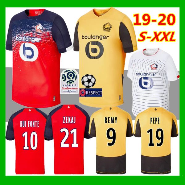 

19 20 lo c lille occer jer ey home away third 2019 2020 champion league pÃ©pÃ© maignan bamba celik leao remy football hirt