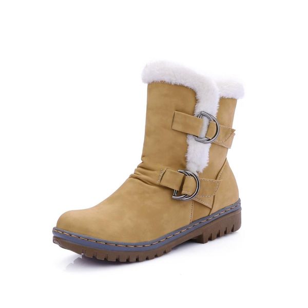 

women warm antiskid snow boots cotton shoes women outdoor sports shoes platform boots size 35-43 botas mujer invierno yyj305, Black