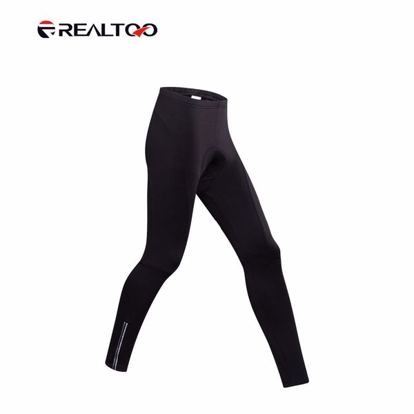 

realtoo men team bike bicycle long pants quick dry high elasticity cycling riding shorts black sports bike cycling shorts