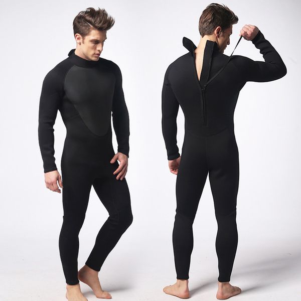

3mm men neoprene dive suit scuba diving jump surf warm wetsuit s/m/l/xl/xxl